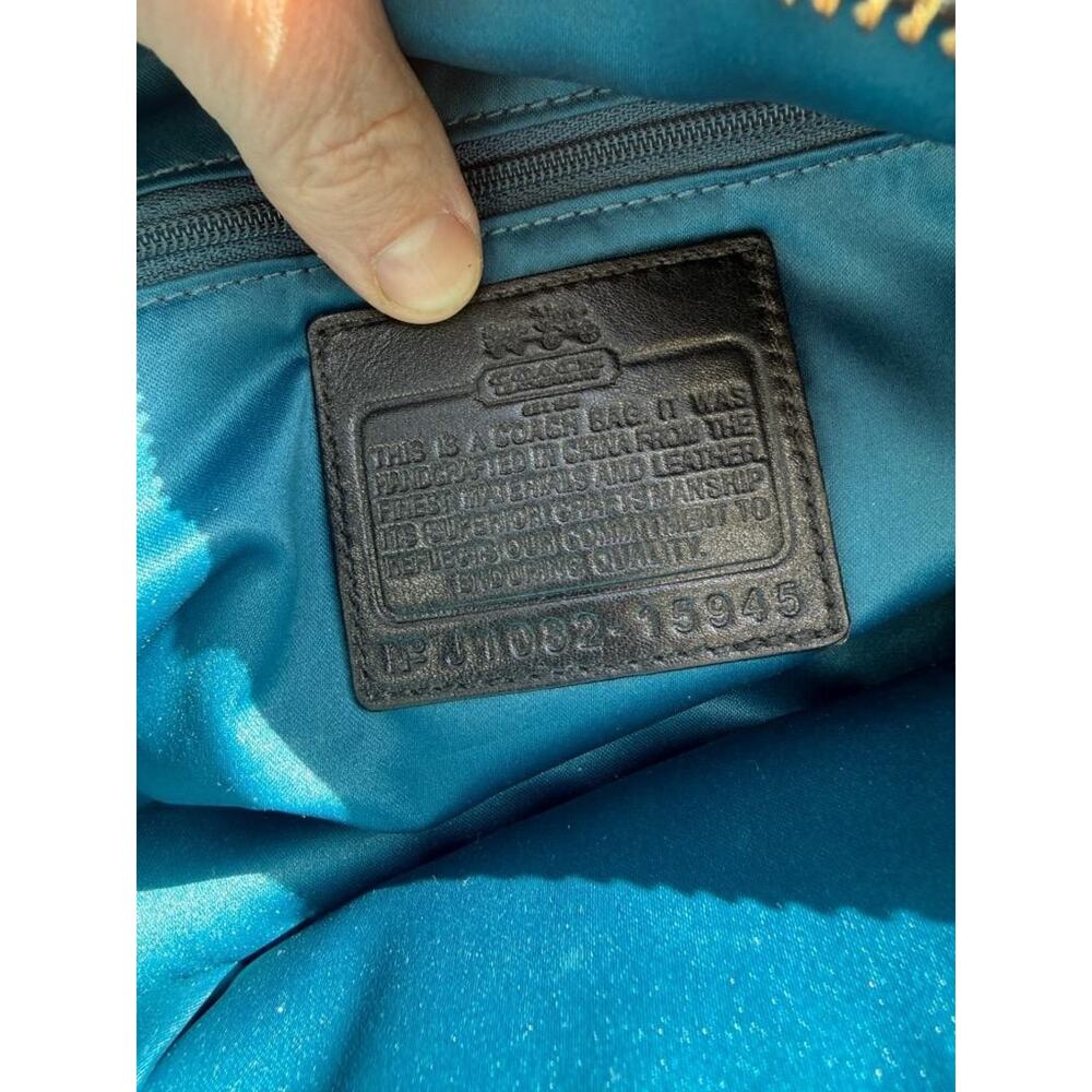 Coach Madison Sequin OP Art Satchel Top Handle - Picture 10 of 12